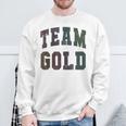 Sports Team Gold Field Day Go Spirit Summer Camp Game 2024 Sweatshirt Gifts for Old Men
