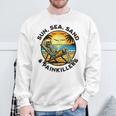 Sun Sea San Painkillers Chronic Pain Illness Spoonie Humour Sweatshirt Gifts for Old Men