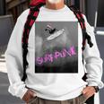 Surf Punk Violent Pink Sweatshirt Gifts for Old Men