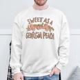 Sweet As A Georgia Peach Cute Southern Georgia Girl Sweatshirt Gifts for Old Men