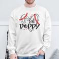 T-Ball Poppy Heart Ball Poppy Pride Sweatshirt Gifts for Old Men