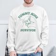 Tummy Ache Survivor Rabbit Meme Bunny Lover Sweatshirt Gifts for Old Men