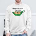 Two Peas In A Pod Grandpa Of Twins Sweatshirt Gifts for Old Men