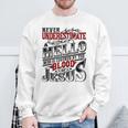 Never Underestimate Mello Family Name Sweatshirt Gifts for Old Men