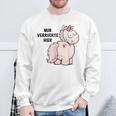 Unicorn Nur Verrückte Hier By Nici Sweatshirt Geschenke für alte Männer