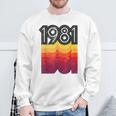 Vintage 80S Style 1981 Sweatshirt Geschenke für alte Männer