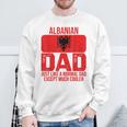 Vintage Albanian Dad Albania Flag Father's Day Sweatshirt Gifts for Old Men