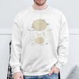 Vintage Drum Kit Sweatshirt Gifts for Old Men