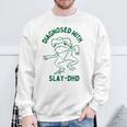 Vintage Retro Frog Diagnosed With Slay Dhd Present I Sweatshirt Gifts for Old Men