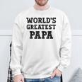 Vintage World's Greatest Papa Best Dadater Wertschätzung Sweatshirt Geschenke für alte Männer