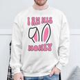 Women's Matching Couple Easter Wife I Am His Honey Sweatshirt Gifts for Old Men