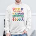 World Down Syndrome Day T21 March 2024 Awareness Socks Day Sweatshirt Gifts for Old Men