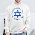 Am Yisrael Chai 1948 Hebrew Israel Jewish Star Of David Idf Sweatshirt Gifts for Old Men