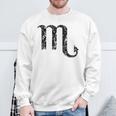 Zodiac Sign Scorpio Vintage Black Sweatshirt Gifts for Old Men