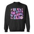 In My 100 Days Of School Era Retro Disco 100Th Day Of School Sweatshirt