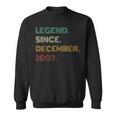 16 Years Old Legend Since December 2007 16Th Birthday Sweatshirt