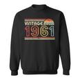 1961 VintageBirthday Retro Style Sweatshirt