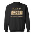 1965 Vintage Birthday Made In 1965 Best Birth Year Bday Sweatshirt