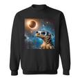 2024 Solar Eclipse Lizard Wearing Glasses Totality Sweatshirt