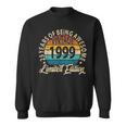 25 Years Of Being Awesome Vintage 1999 Bday 25Th Birthday Sweatshirt