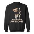 33 Geburtstag Herren Damen 1991 Original Awesome Teddybär Sweatshirt