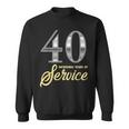 40 Years Of Service 40Th Employee Anniversary Appreciation Sweatshirt