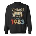 41St Birthday Boy Gamer Vintage May 1983 Bday Sweatshirt