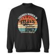 57Th Birthday Man Legends Are Im Marz 1967 Sweatshirt