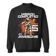 5Th Birthday Astronaut 5 Years Old Outer Space Birthday Sweatshirt