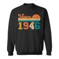 77Th Birthday Retro Vintage Born In 1946 Birthday Sweatshirt