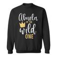 Abuela Of The Wild One 1St Birthday First Thing Matching Sweatshirt