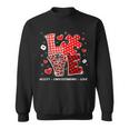 Accept Understand Love Autism Awareness Valentine's Day Sweatshirt