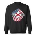 Alabama State Flag American Blood Inside Me Sweatshirt