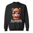 Alpapa Alpaka Lamaatertagsgeschenk Papa Spruchatertag Sweatshirt