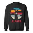 Alpapaatertag Bester Papa Alpaka Werdender Papa Geschenk Sweatshirt