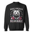 Make America Bearable I Choose The Bear Team Bear America Sweatshirt
