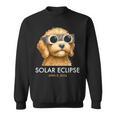 America Totality Solar Eclipse 2024 Cute Doodle Dog Dad Mom Sweatshirt