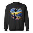 America Totality Solar Eclipse 2024 Starry Night Van Gogh Sweatshirt