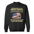 American Drag Racing Usa Flag Muscle Car Dragster Sweatshirt