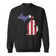 American Flag Fourth Of July 4Th Michigan Usa Sweatshirt