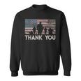 American Flag Thank You Military Appreciation Sweatshirt