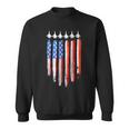 American Flag Usa Fighter Jet Patriot F16 Formation Sweatshirt