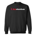Amsterdam Holland Dutch Tourist Memento Souvenir I Love Sweatshirt