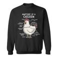 Anatomy Of A Chicken Country Farm Women Girl Sweatshirt