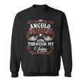 Angulo Blood Runs Through My Veins Vintage Family Name Sweatshirt