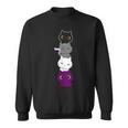 Asexuality Flag Animal Cat Ace Pride Demisexual Asexual Sweatshirt