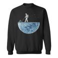 Astronaut Mowing The Moon Lawn Sweatshirt