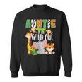 Auntie Of The Wild One Zoo Theme Birthday Safari Animals Sweatshirt
