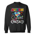 Autism Awareness Autism Squad Support Team Colorful Puzzle Sweatshirt