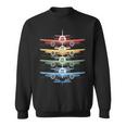 Aviation Airplane Flying Airline Colorful Enthusiast Pilot Sweatshirt